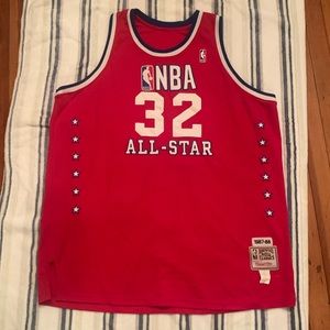 NBA Hardwood Classics #32 Magic Johnson’s All Star Jersey 1987-88